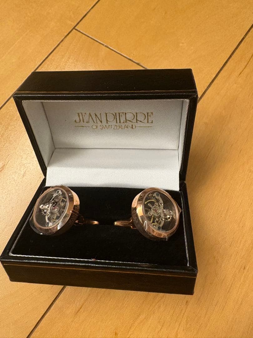 JEAN PIERRE トゥールビヨンステンレス自動巻きカフリンクス
