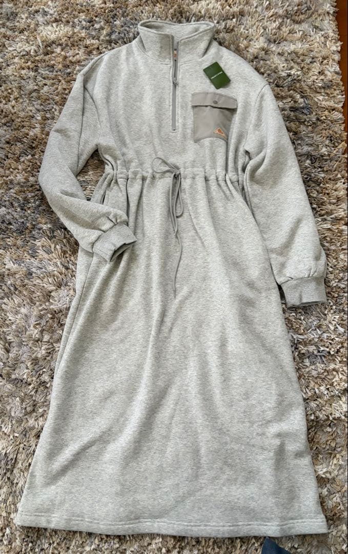 新品KELTY✖️FREAKSSTORE別注裏起毛ハーフジップウエストリボンワンピ