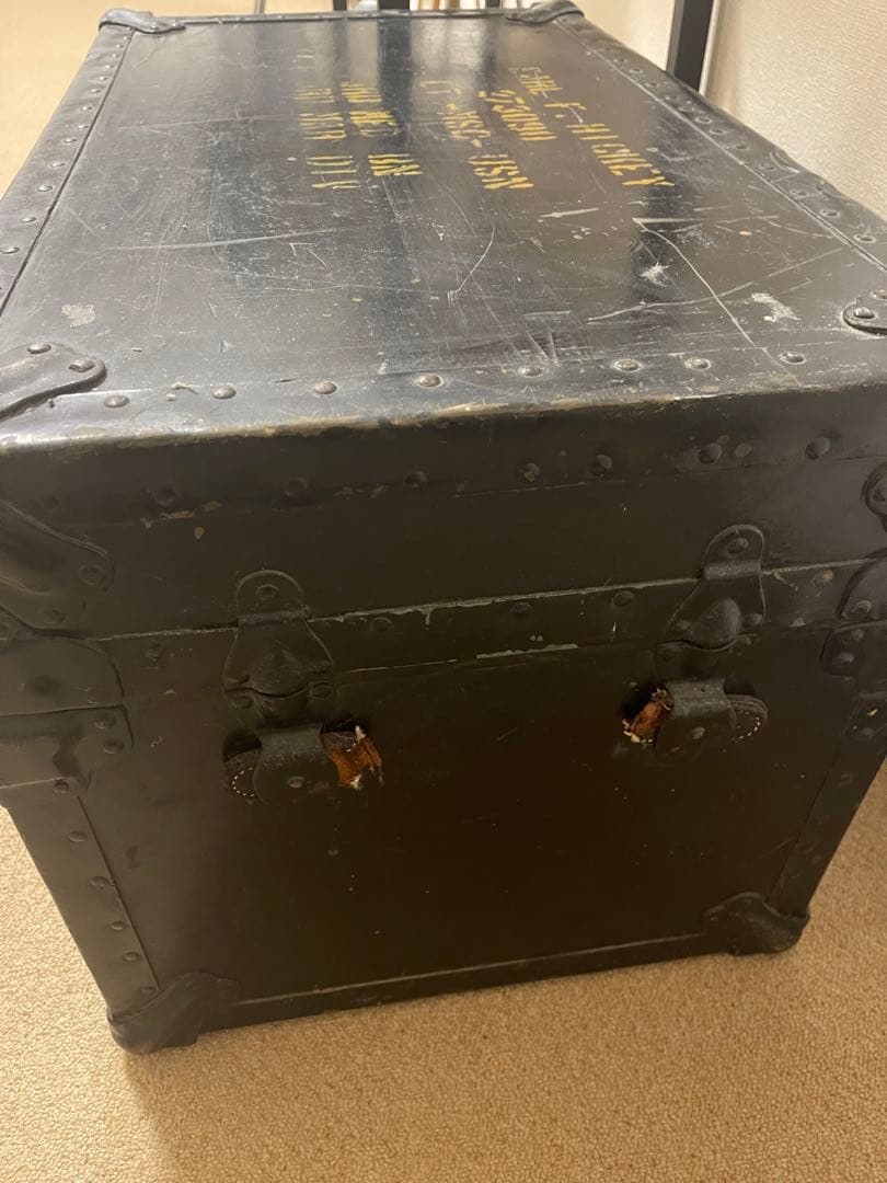 【高級 本物アンティーク トランク】