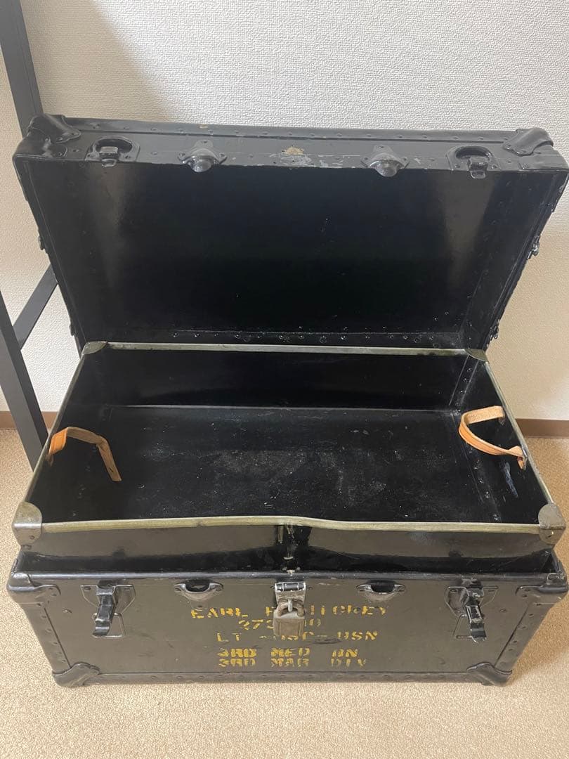 【高級 本物アンティーク トランク】