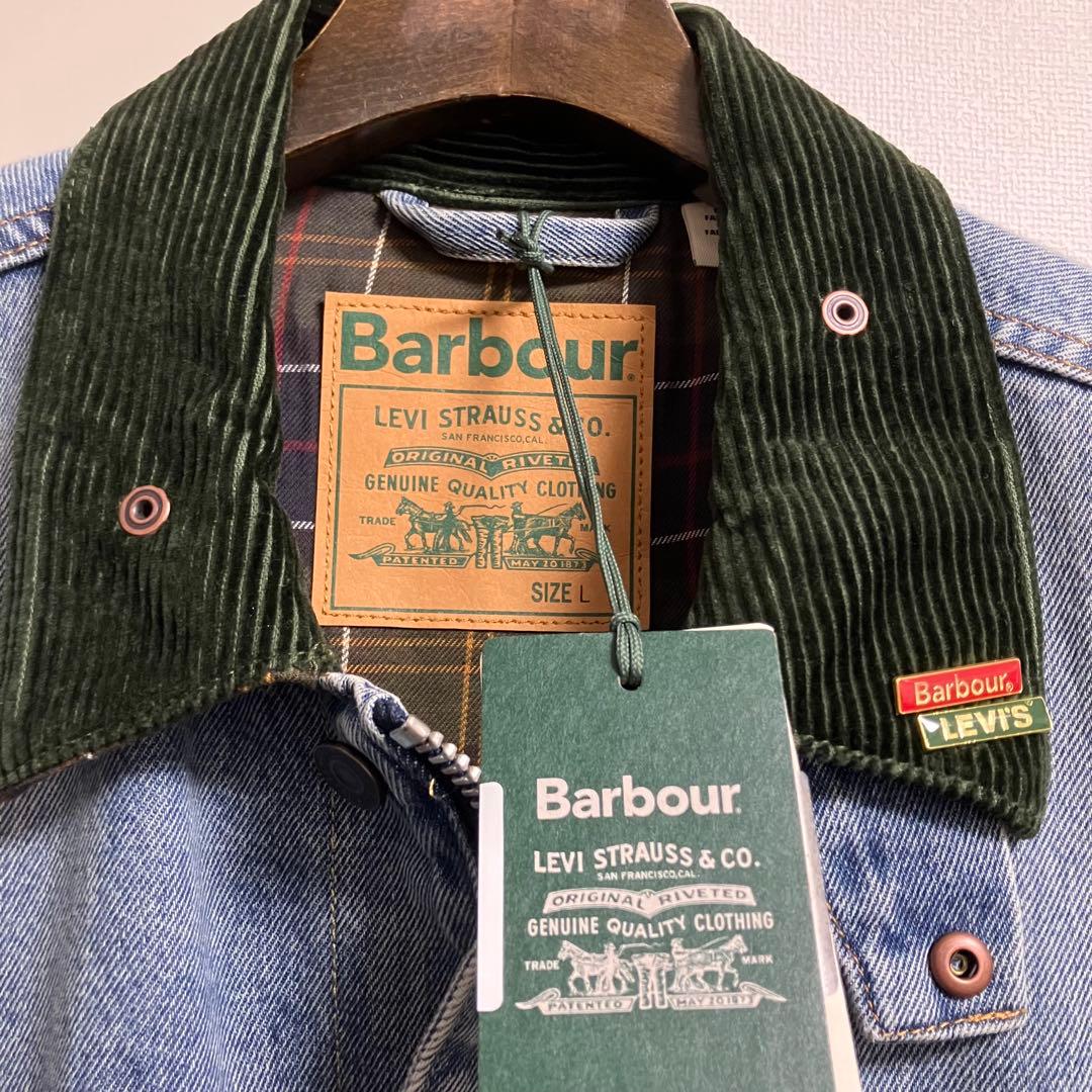 Barbour Levi's デニムジャケット Lサイズ