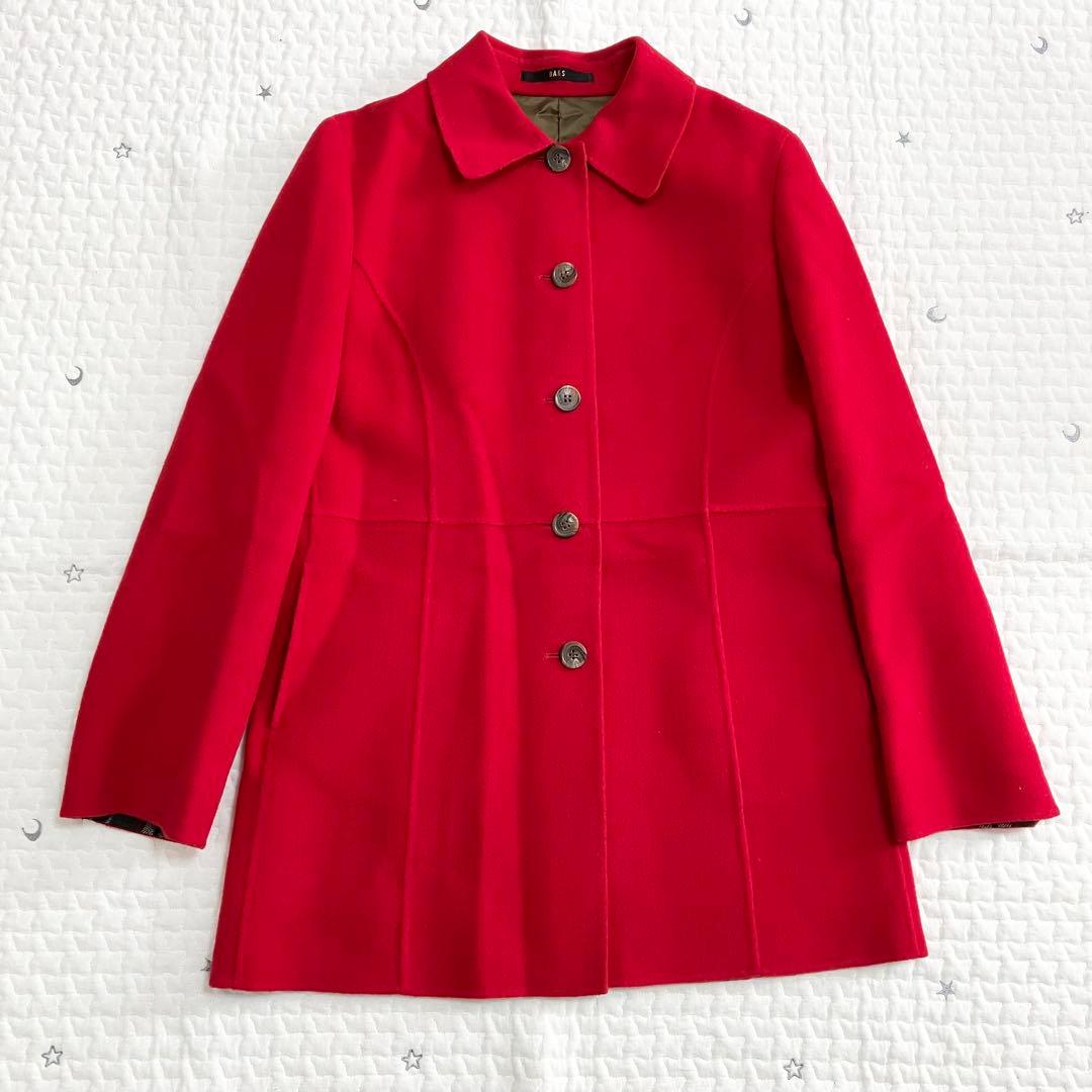 DAKS ダックス　毛100%コート　サイズ40 赤レッド