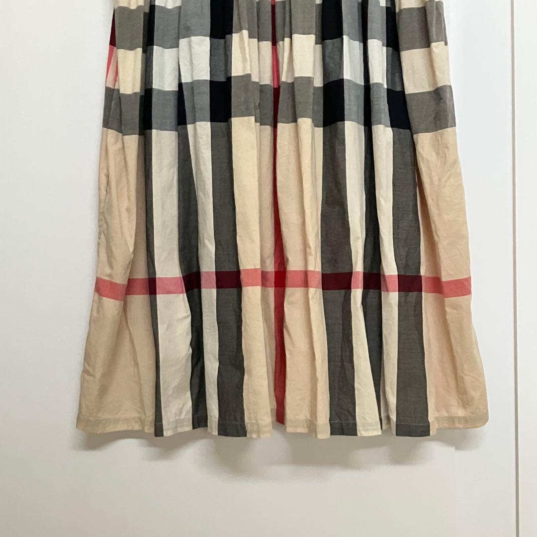 美品　バーバリー　メガチェック　ノバチェック　ワンピース　ベージュ　164 M位