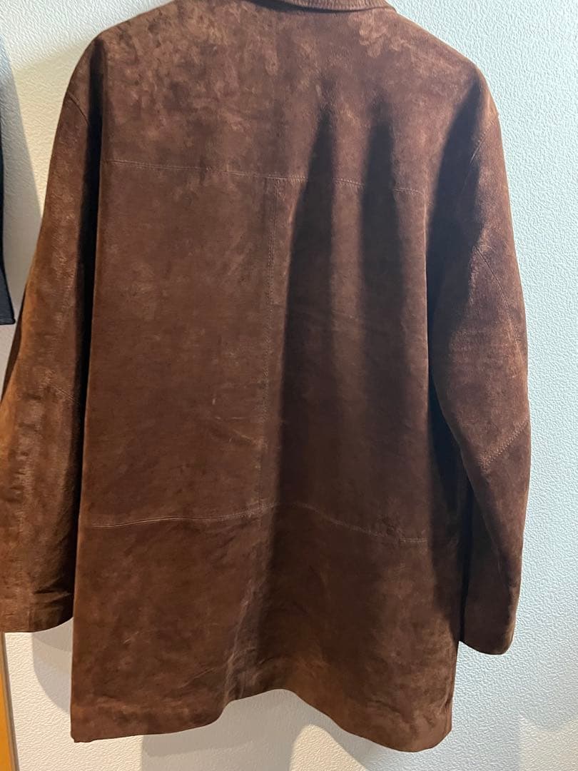 本革 スウェード ハーフコート　カバーオール