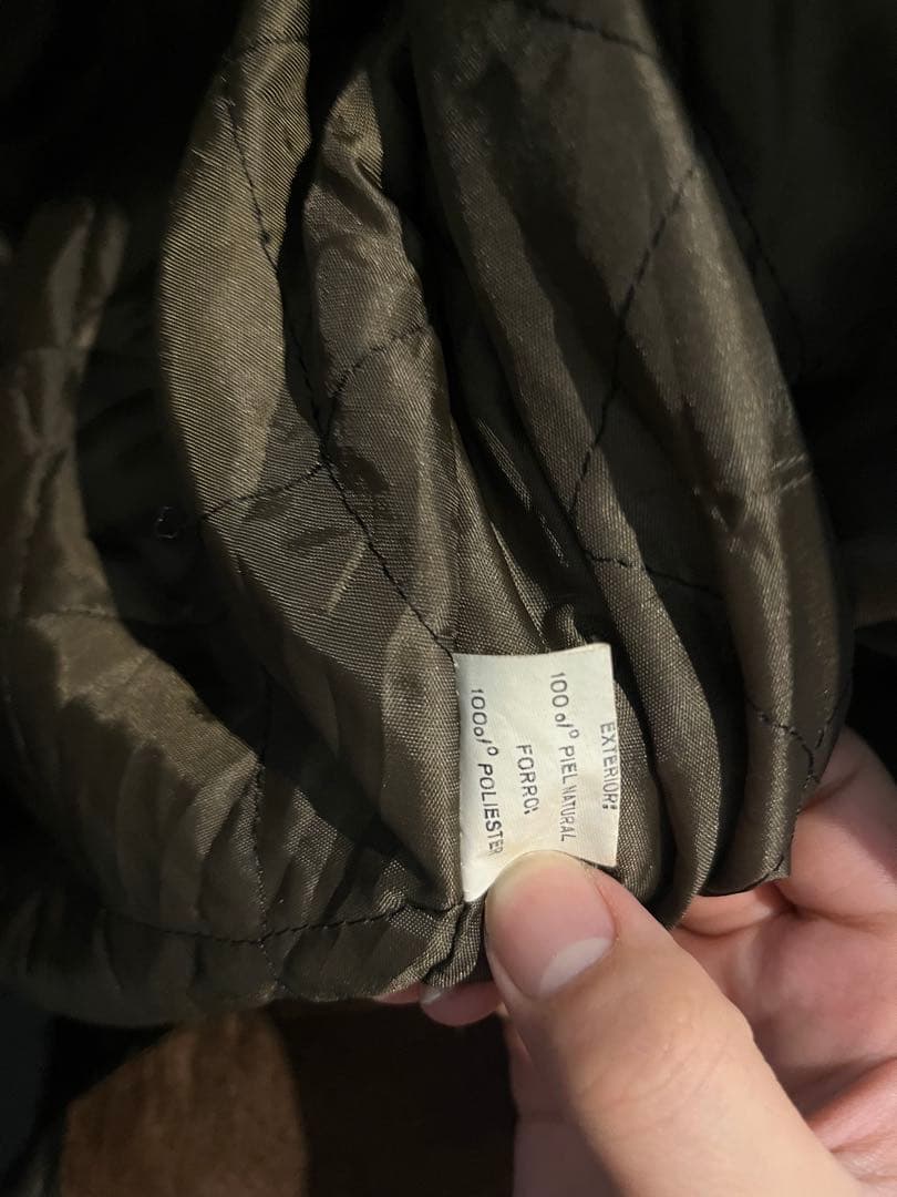 本革 スウェード ハーフコート　カバーオール