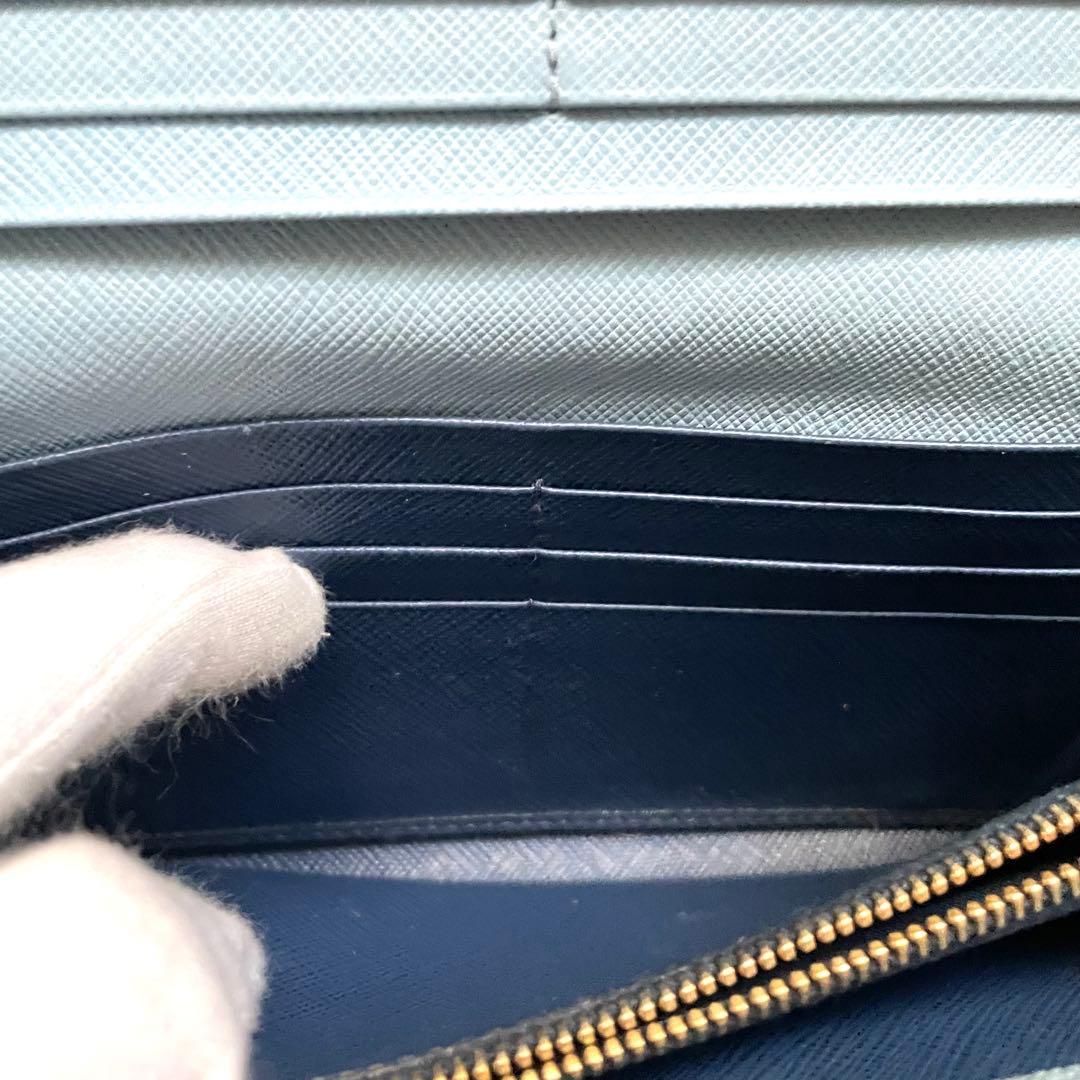 PRADA プラダ サフィアーノ　リボンフィオッコ　長財布　極美品0115-11