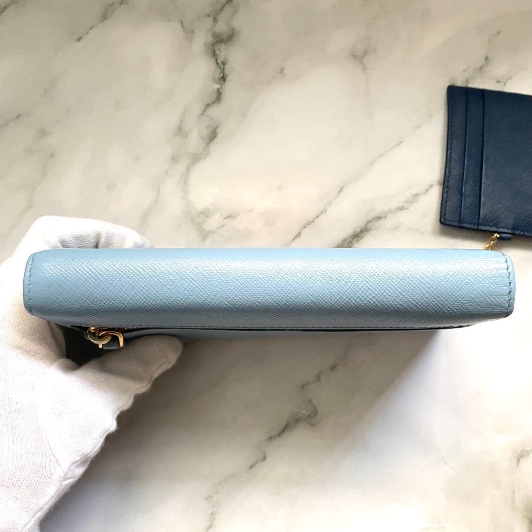 PRADA プラダ サフィアーノ　リボンフィオッコ　長財布　極美品0115-11