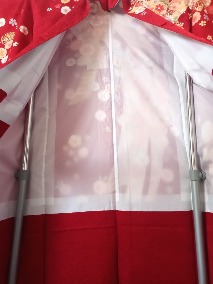 ★れもんざめ様★【京都きもの友禅】振袖赤＋着物帯