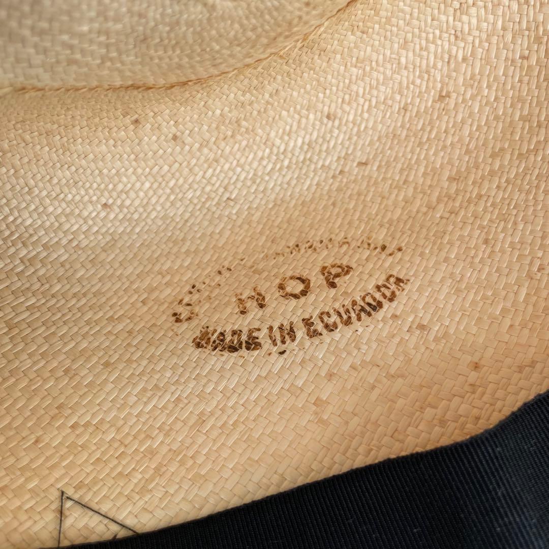 ボルサリーノ　パナマハット　58　ナチュラル　イタリア製