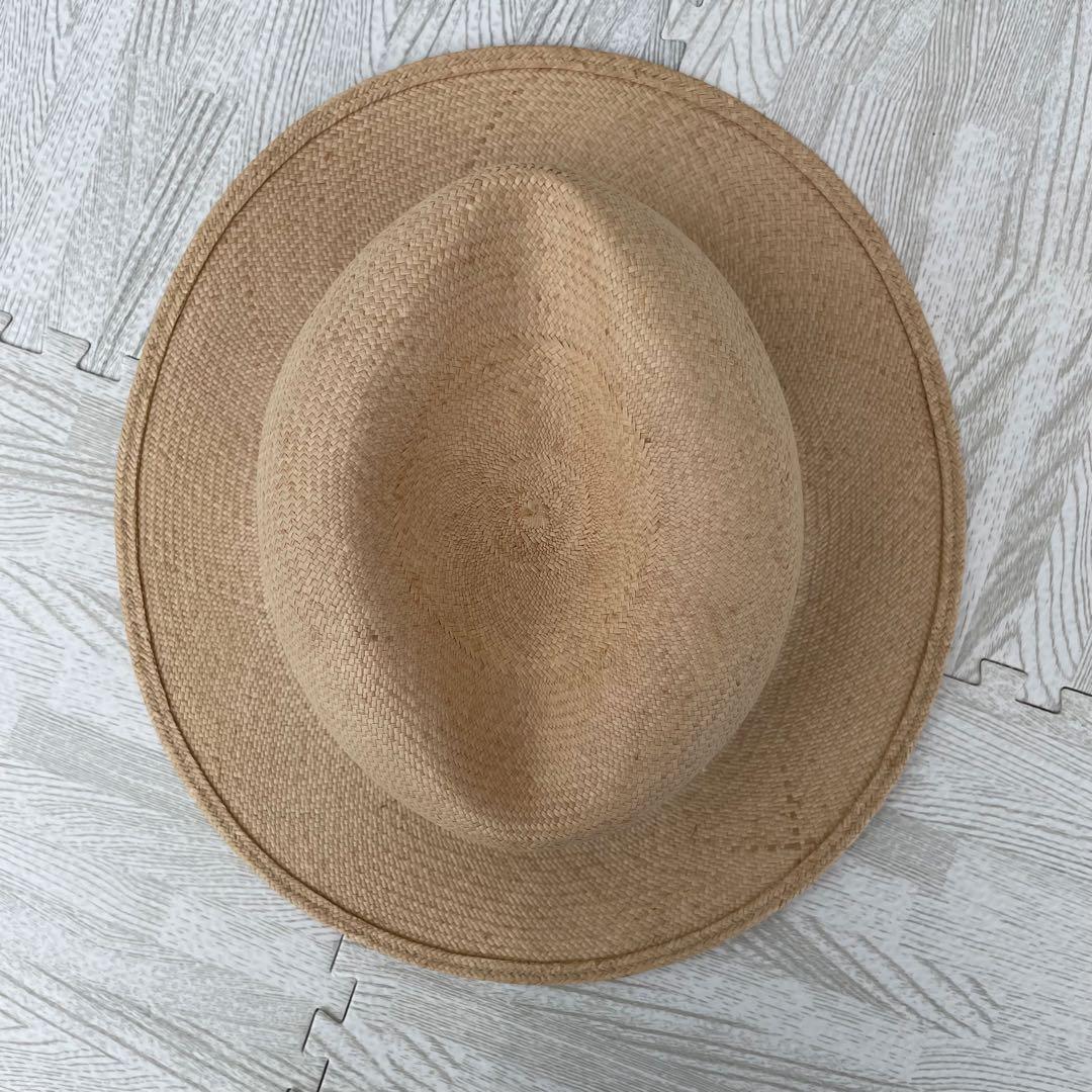 ボルサリーノ　パナマハット　58　ナチュラル　イタリア製