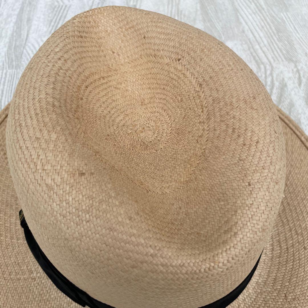 ボルサリーノ　パナマハット　58　ナチュラル　イタリア製