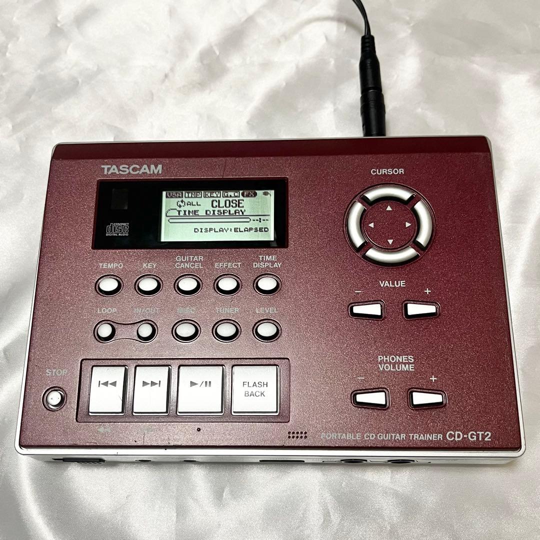 【動作確認済】TASCAM CD-GT2 ポータブルCDギタートレーナー