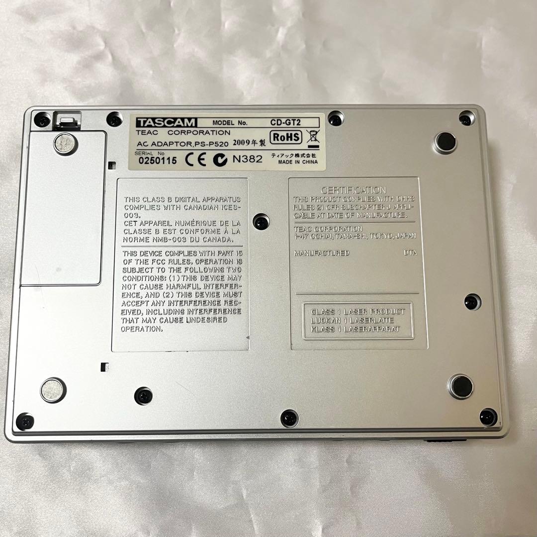 【動作確認済】TASCAM CD-GT2 ポータブルCDギタートレーナー