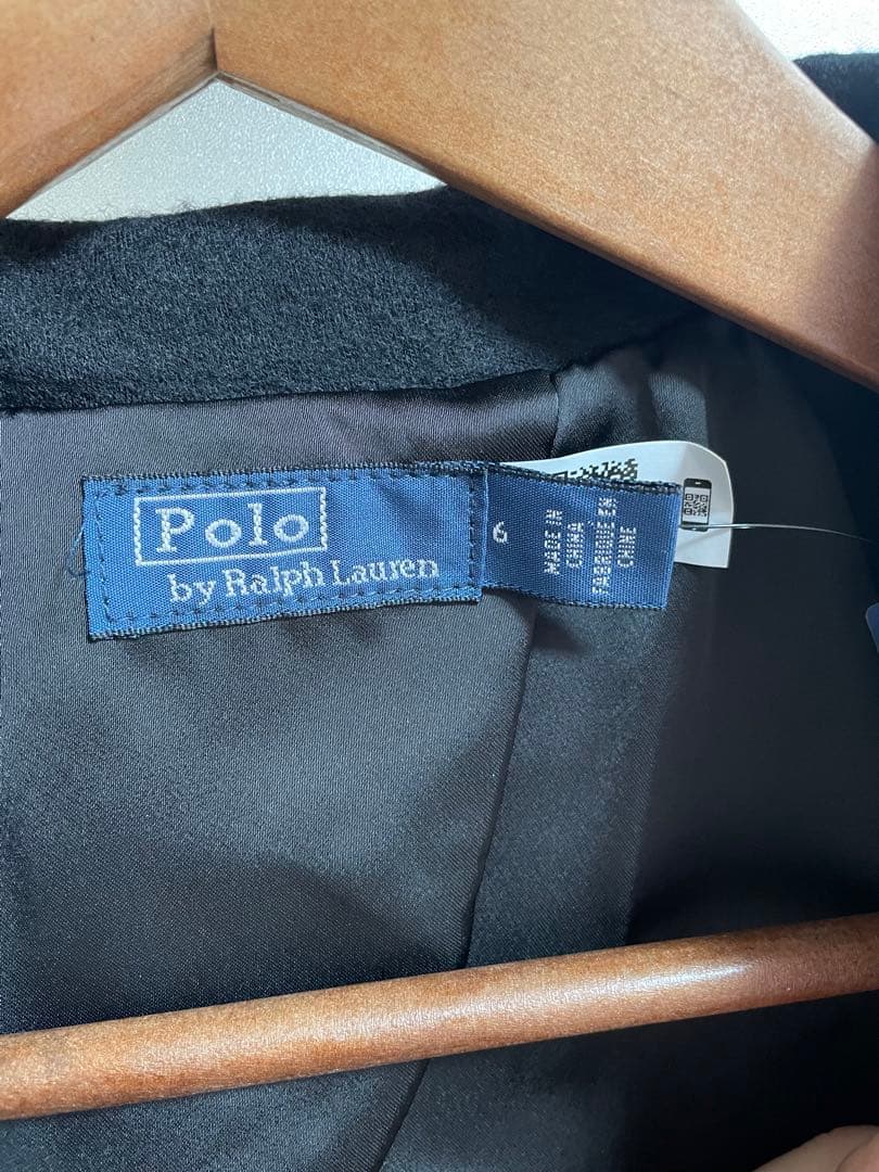 レディース　ラルフローレン　黒ブレザー　テーラードジャケット