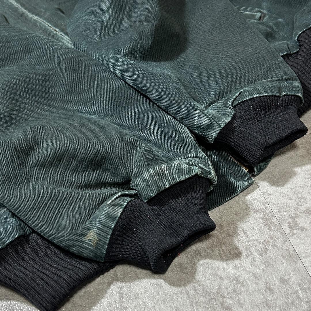 00s USA製 ブラック カーハート サンタフェジャケット ダックL