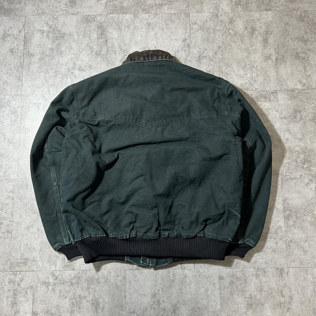 00s USA製 ブラック カーハート サンタフェジャケット ダックL