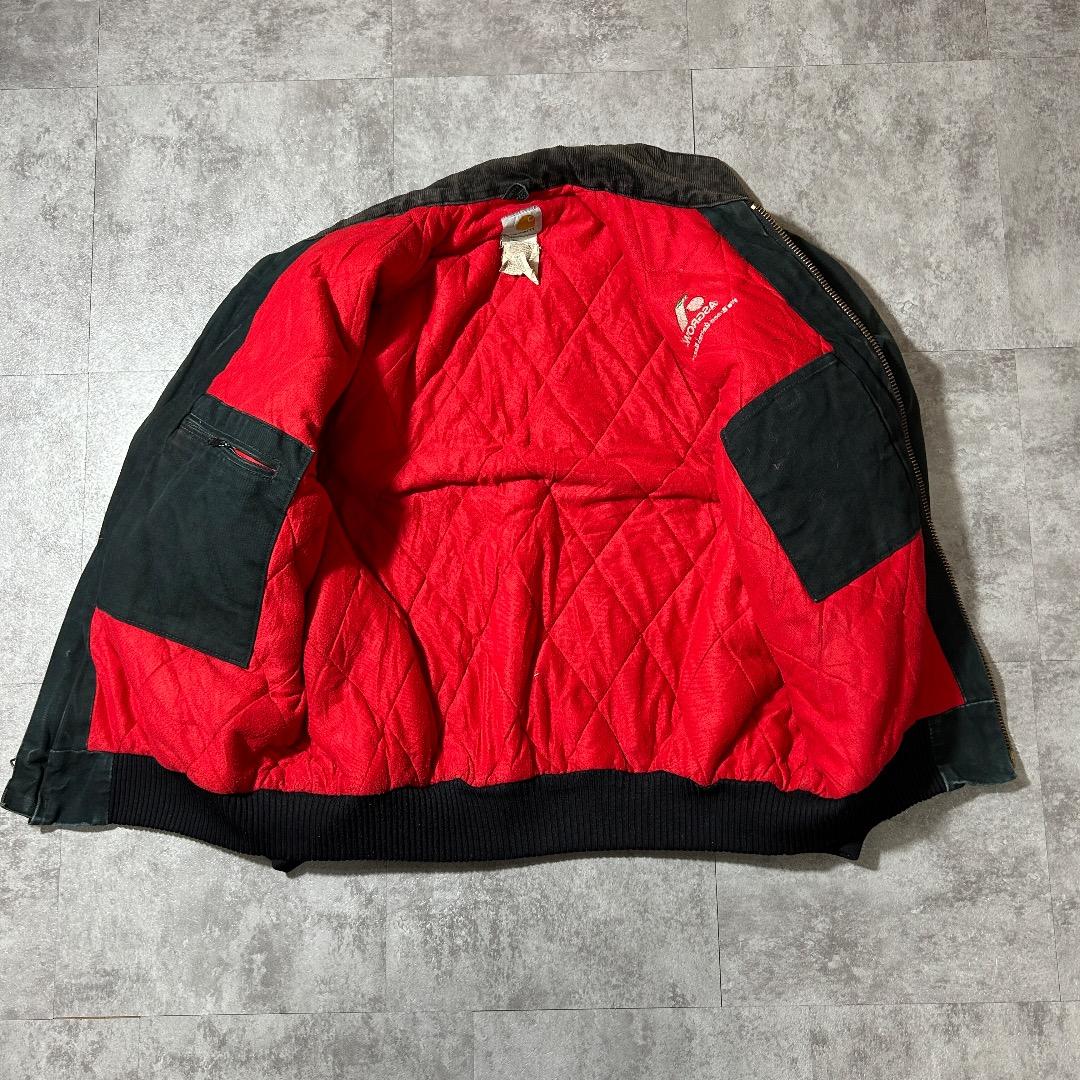 00s USA製 ブラック カーハート サンタフェジャケット ダックL