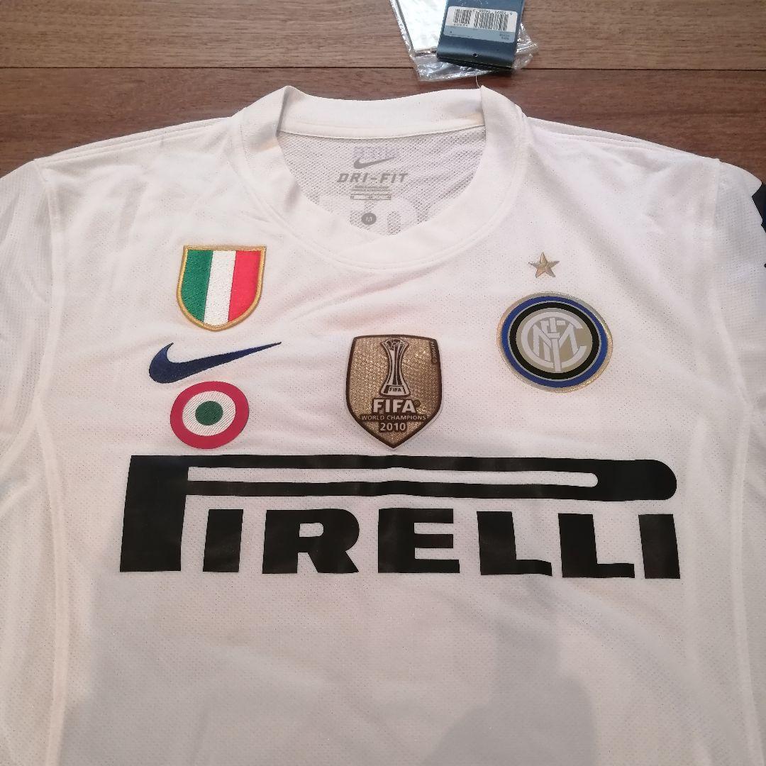 新品正規タグ付 インテル 長友佑都 3冠パッチ付 オーセンティック ユニフォーム