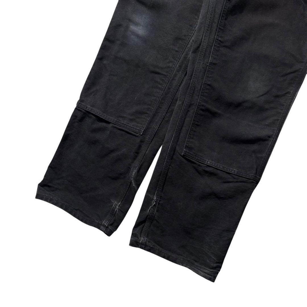 カーハート USA製 ダブルニーペインターパンツ ダック 黒 ビンテージ 00s