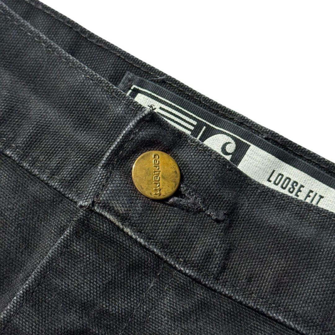 カーハート USA製 ダブルニーペインターパンツ ダック 黒 ビンテージ 00s