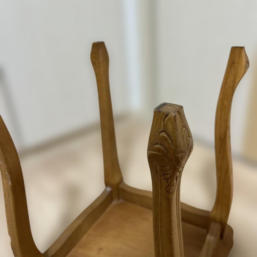 美品✨イタリア製　サイドテーブル　象嵌細工　猫脚　ネストテーブル　アンティーク