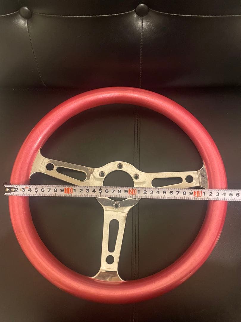ステアリング/ピンク/35cm/ハンドル/カスタム/車/旧車/レトロ/整備