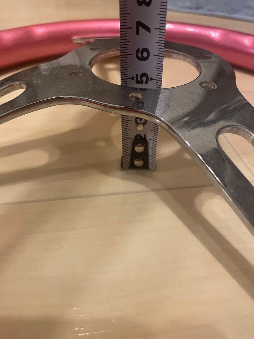 ステアリング/ピンク/35cm/ハンドル/カスタム/車/旧車/レトロ/整備