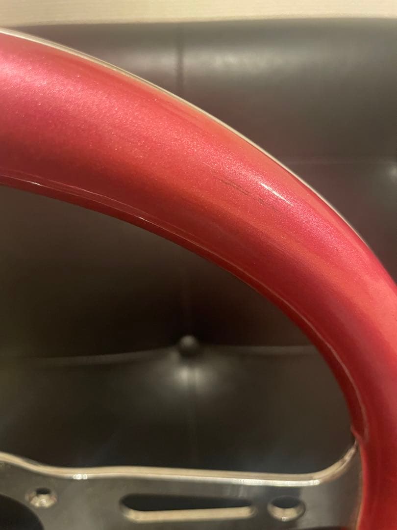 ステアリング/ピンク/35cm/ハンドル/カスタム/車/旧車/レトロ/整備