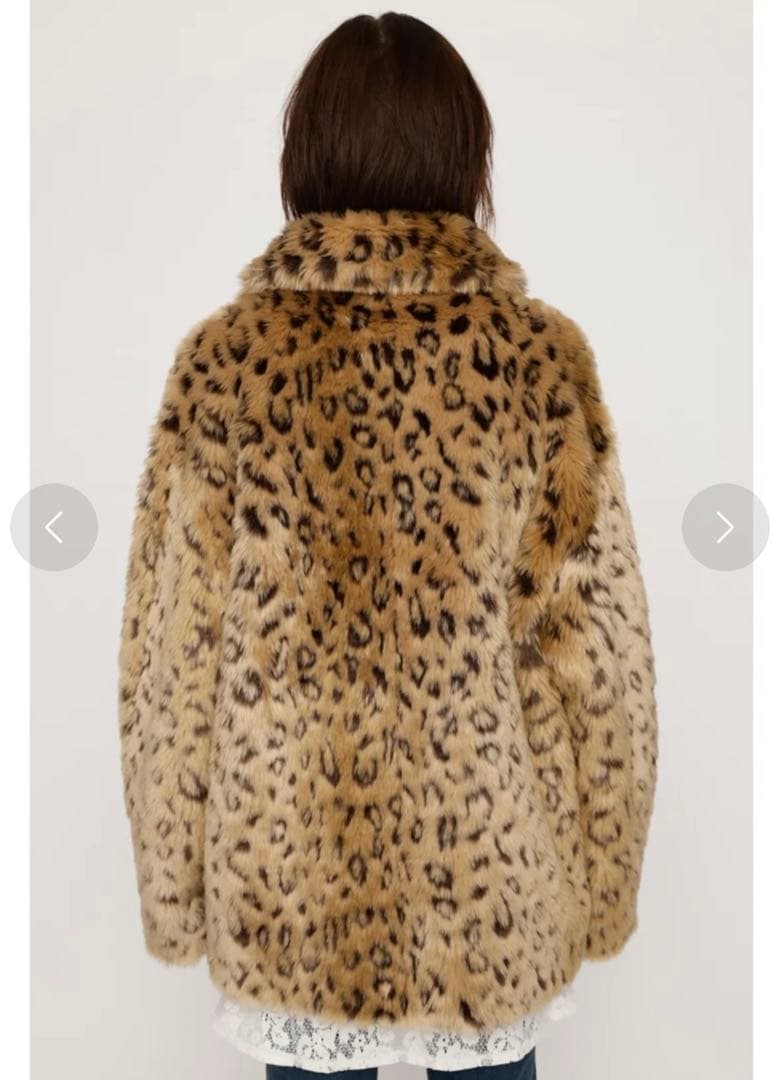SLY レオパードファーコート