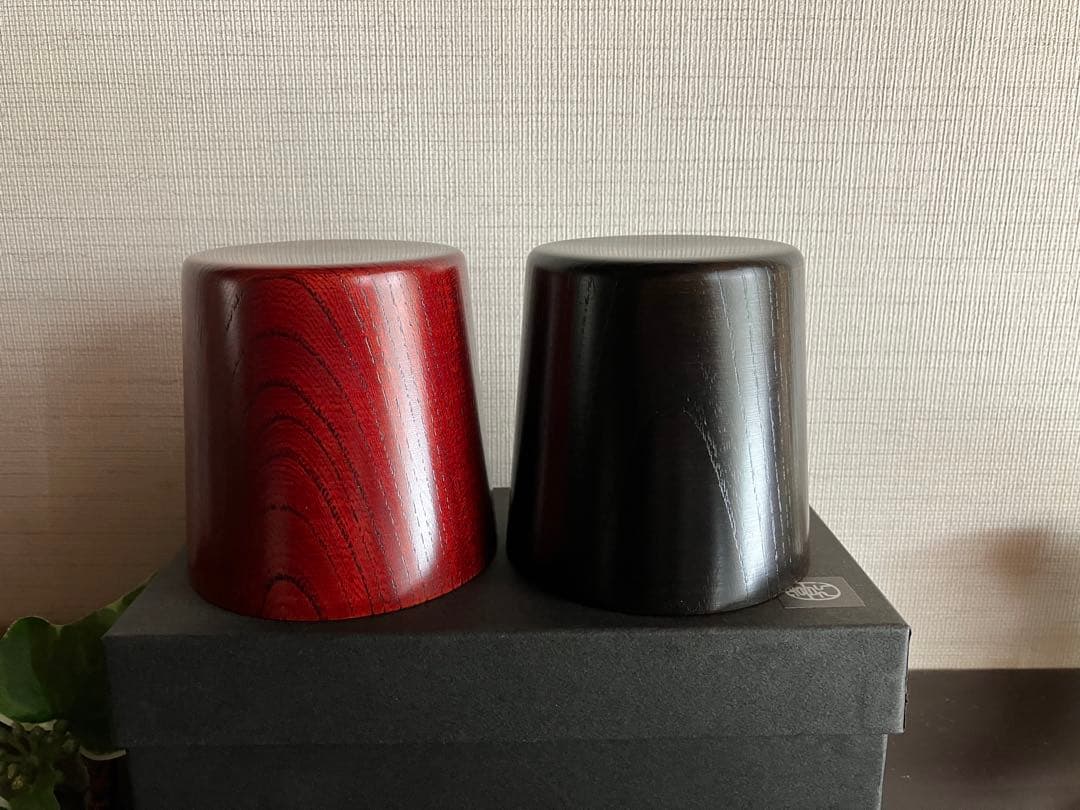 山中塗　山中漆器　喜八工房　フリーカップ　蕎麦猪口　湯飲み　タンブラー　２客