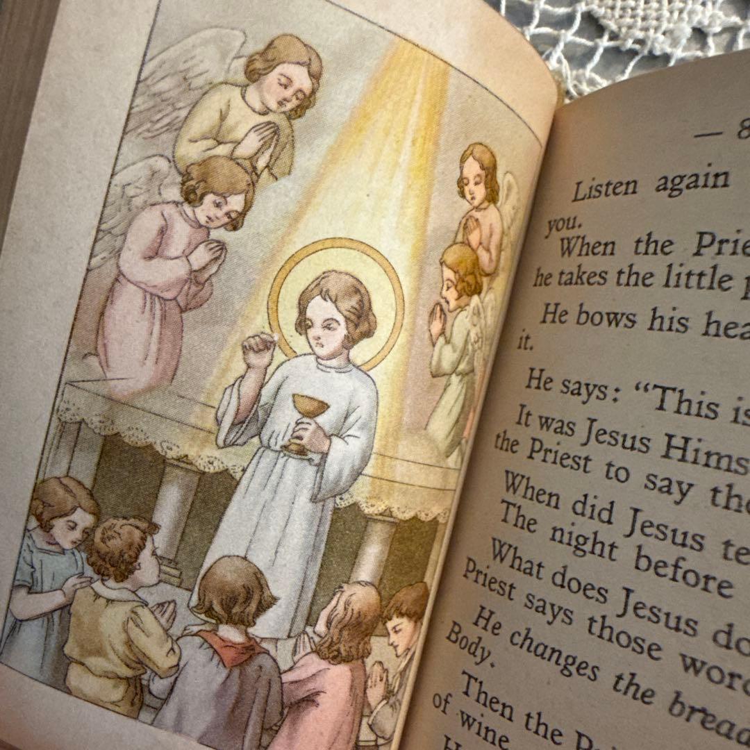 1940年アンティーク美しいmissel聖書セット　ジャンクジャーナル洋書　古書