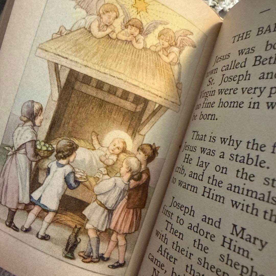 1940年アンティーク美しいmissel聖書セット　ジャンクジャーナル洋書　古書