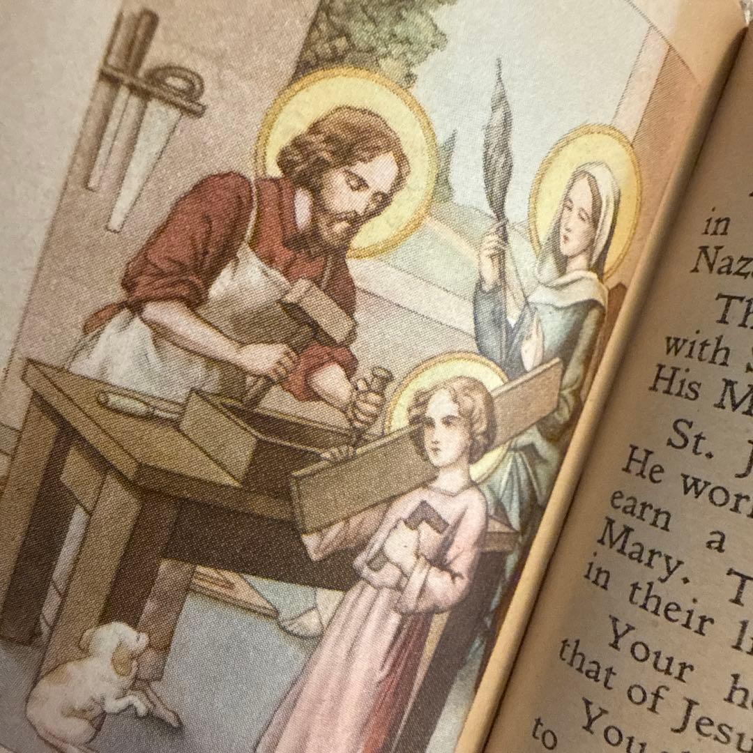 1940年アンティーク美しいmissel聖書セット　ジャンクジャーナル洋書　古書