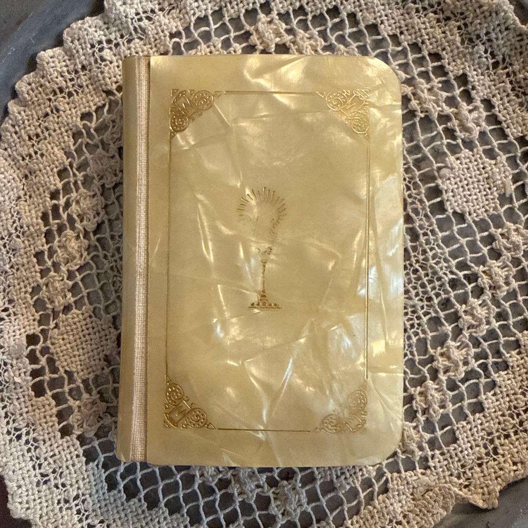 1940年アンティーク美しいmissel聖書セット　ジャンクジャーナル洋書　古書