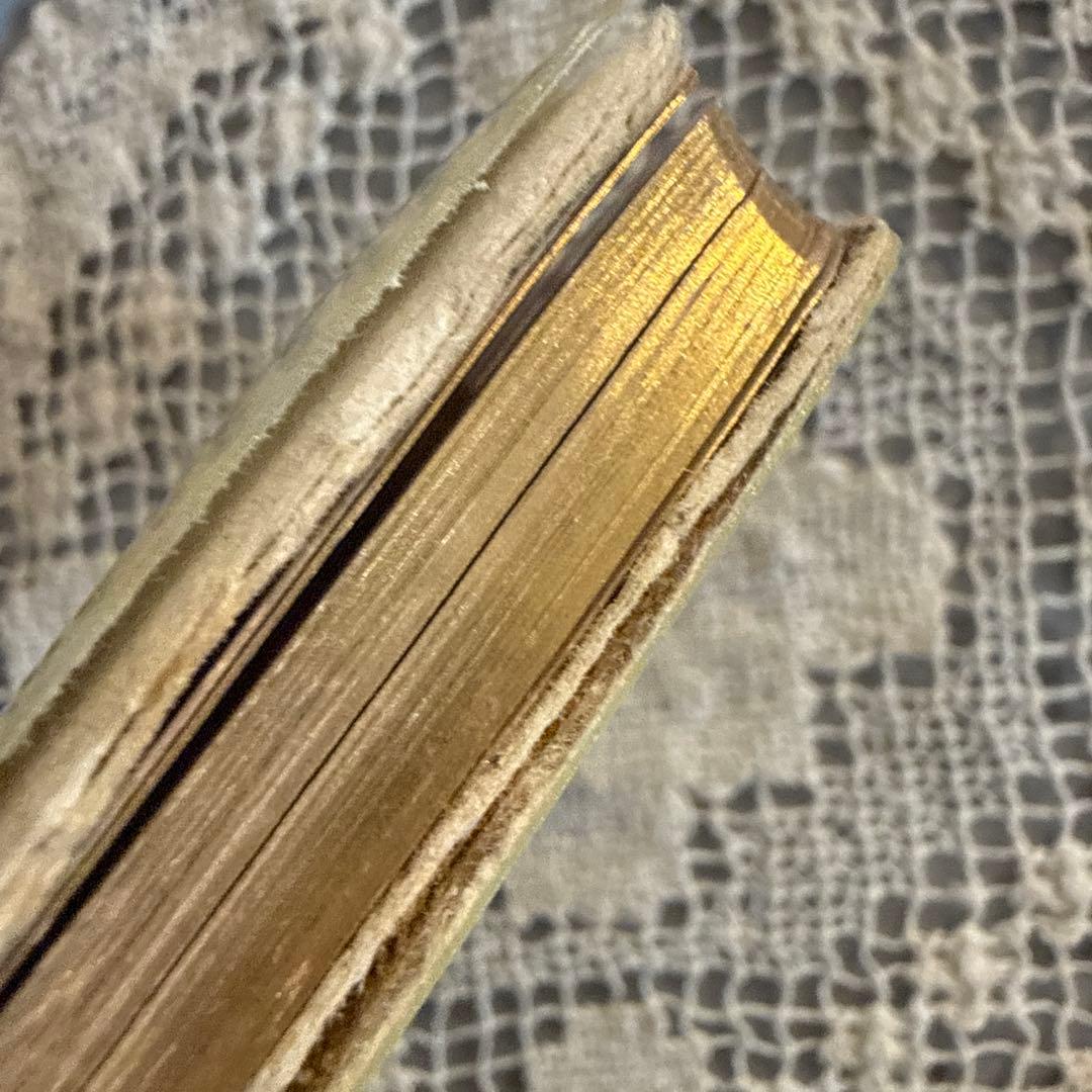 1940年アンティーク美しいmissel聖書セット　ジャンクジャーナル洋書　古書