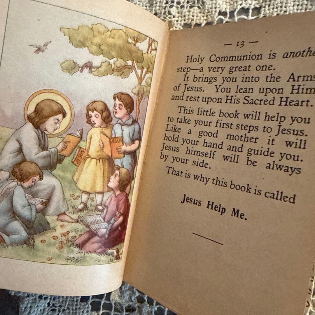 1940年アンティーク美しいmissel聖書セット　ジャンクジャーナル洋書　古書