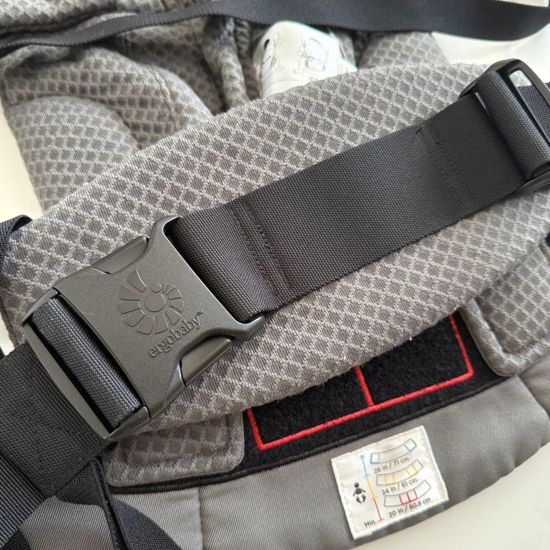 美品　エルゴベビー オムニブリーズ　抱っこ紐 グレー　メッシュ