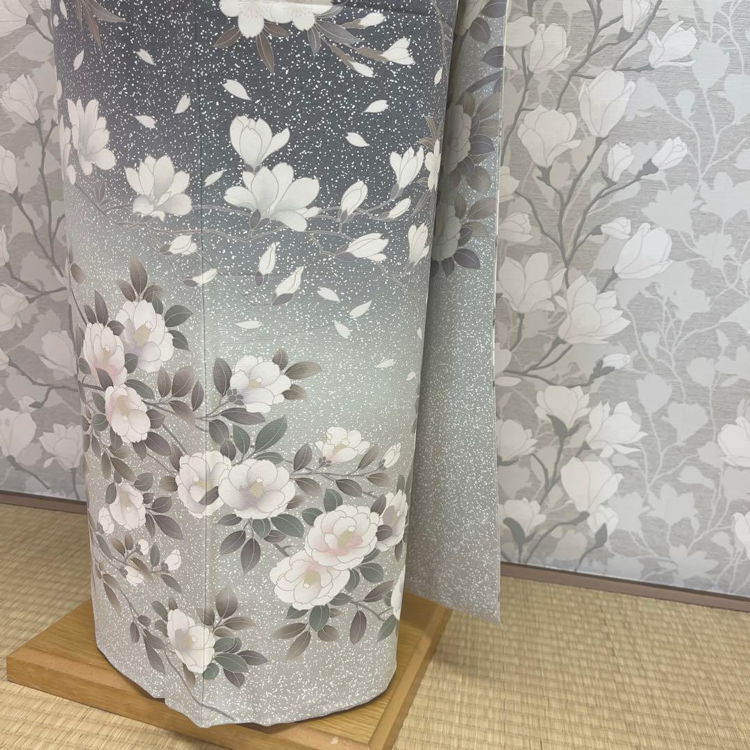 正絹 訪問着 椿桜木蓮 伊と幸 長襦袢おまけ