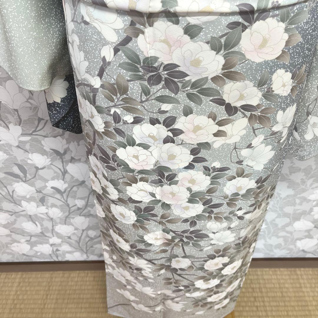 正絹 訪問着 椿桜木蓮 伊と幸 長襦袢おまけ