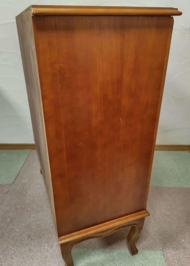 象嵌　チェスト　4段　猫脚