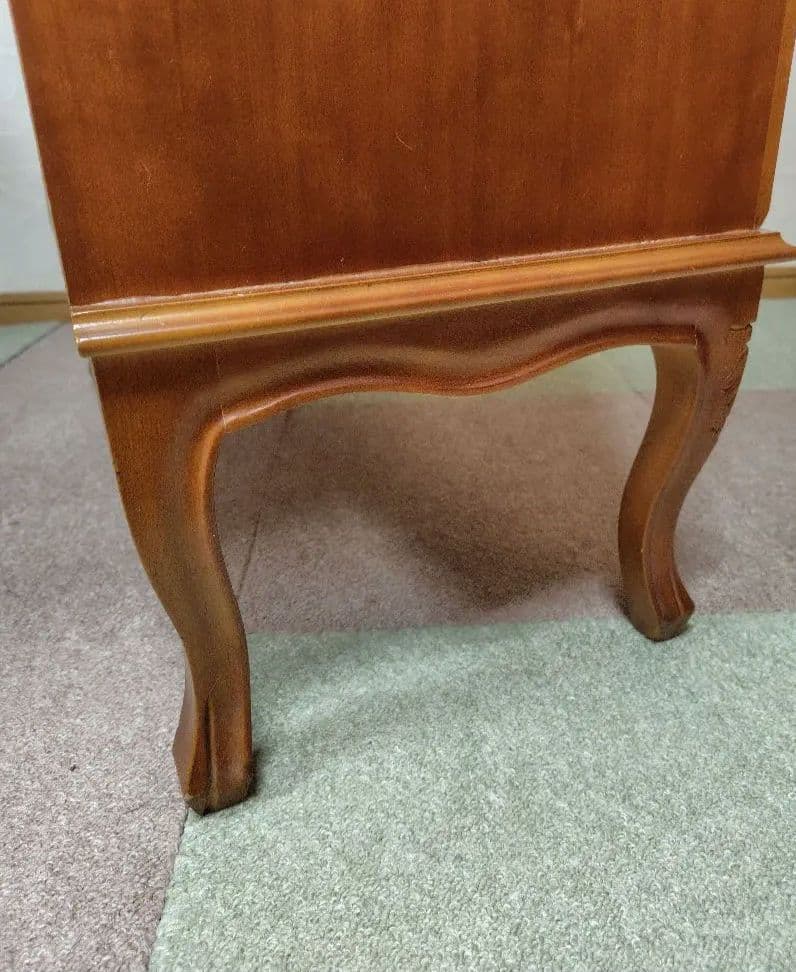 象嵌　チェスト　4段　猫脚