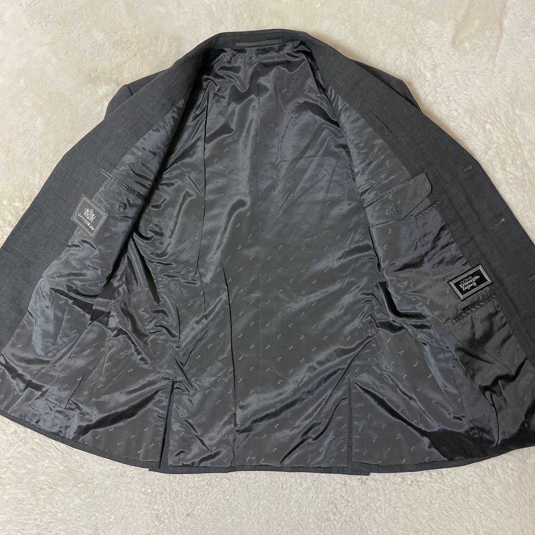 【美品】Ermenegildo Zegna　セットアップ　グレー　AB6 L相当