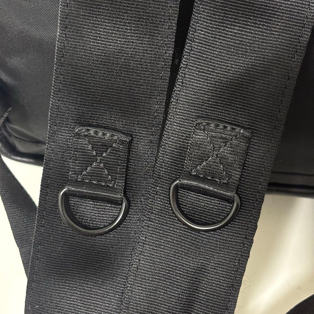 BURLAP OUTFITTER ear 撥水レザーコンビライトリュック　黒