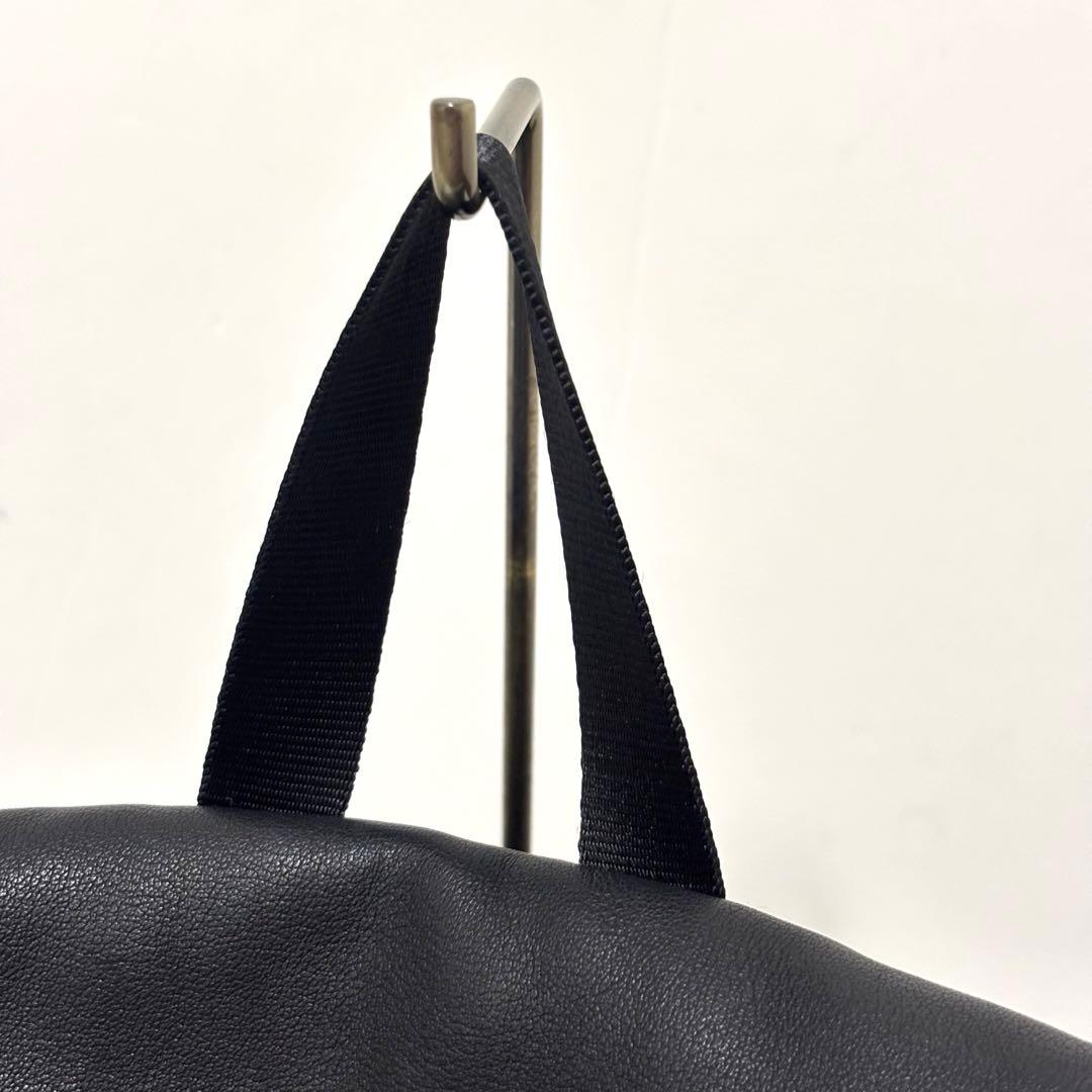 BURLAP OUTFITTER ear 撥水レザーコンビライトリュック　黒