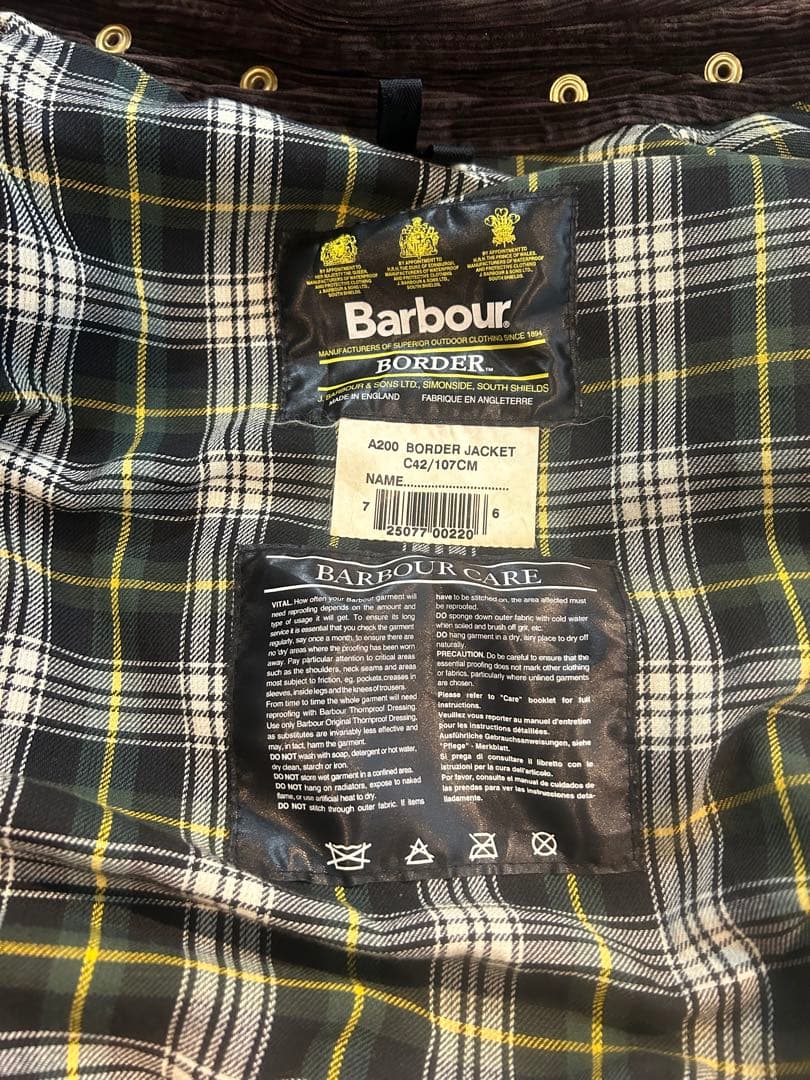 加*一様 barbour border 42 2000年製