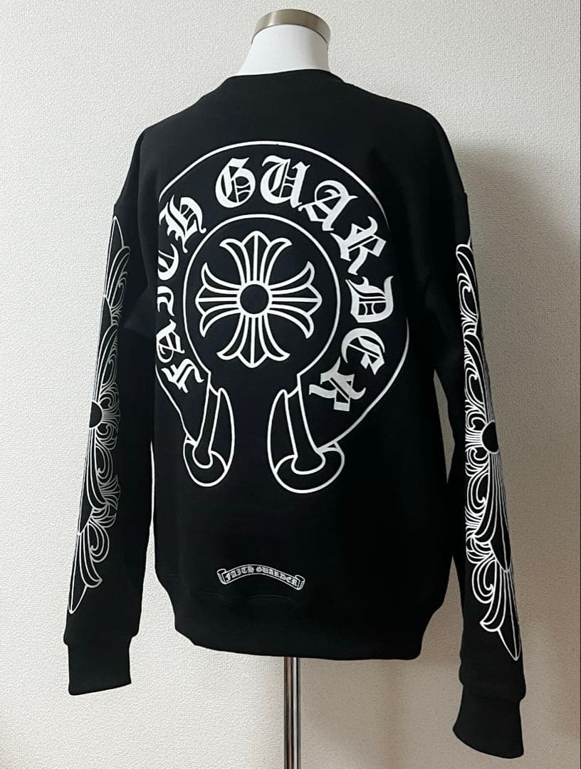 CHROME HEARTS クロムハーツ スエット トレーナー ブラック 裏起毛