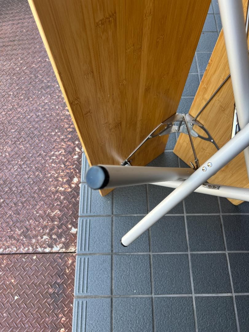 リユース　ワンアクションテーブルロング竹