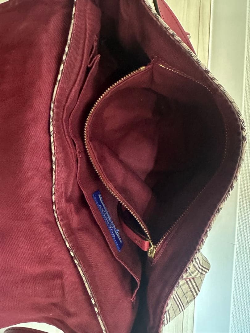 BURBERRY BLUE LABEL ショルダーバッグ 赤チェック