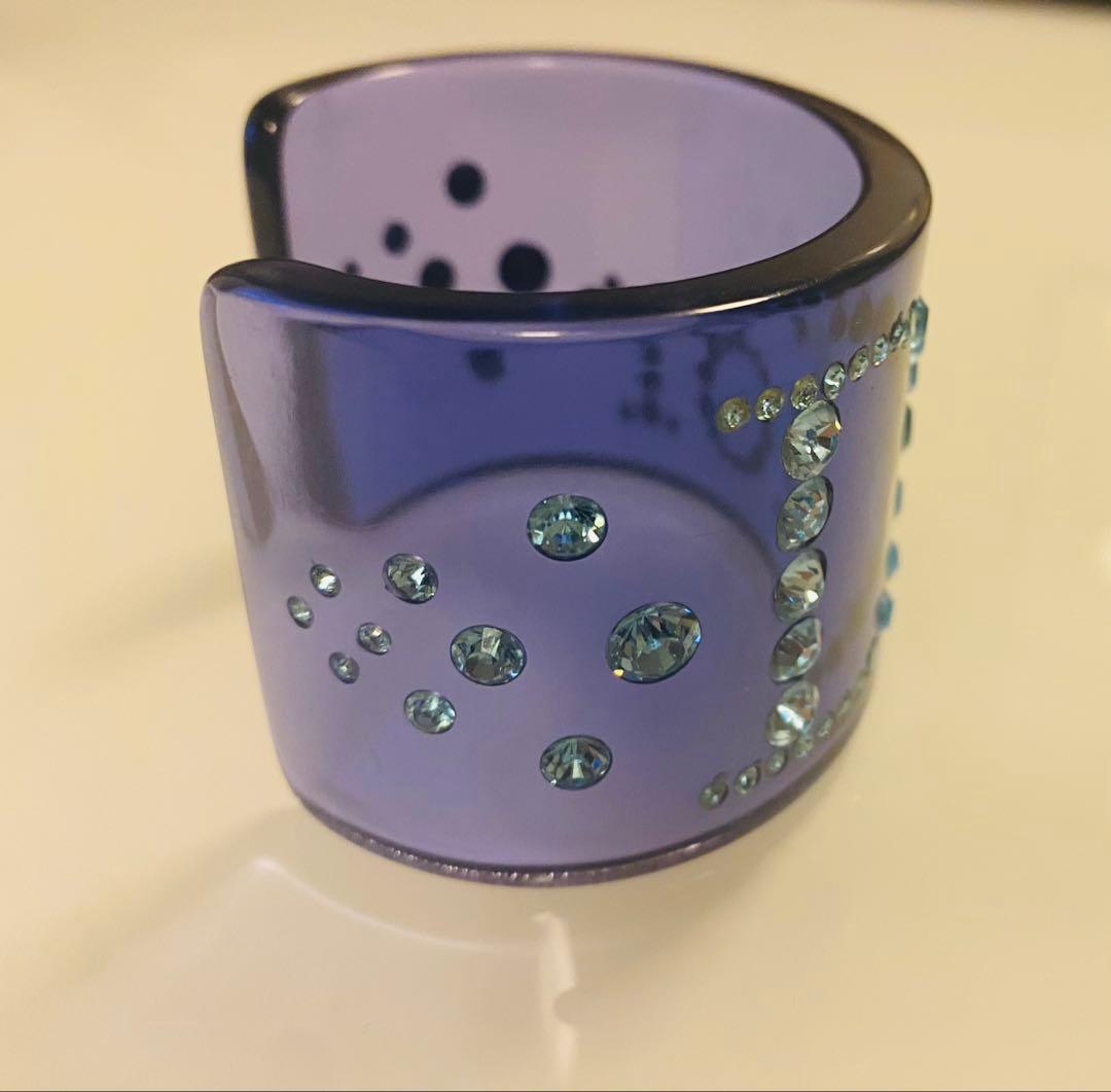 Christian Dior ディオール　クリアバングル　ラインストーン