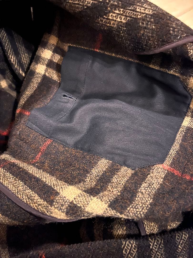 希少　Burberry チェック柄 ダッフルコート